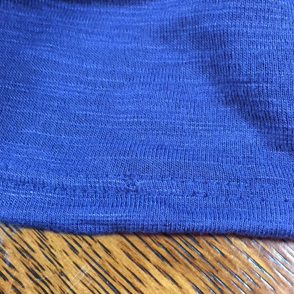 Cable & Gauge Blue Peasant Top Size M. - Picture 6 of 6